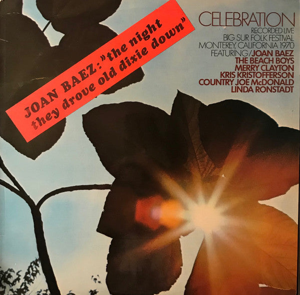 Various ~ Celebration-Recorded Live, Big Sur Folk Festival 1970 (Vinyl) - Djungel & Jazz