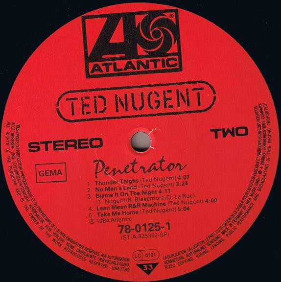 Ted Nugent ~ Penetrator (Vinyl) - Djungel & Jazz