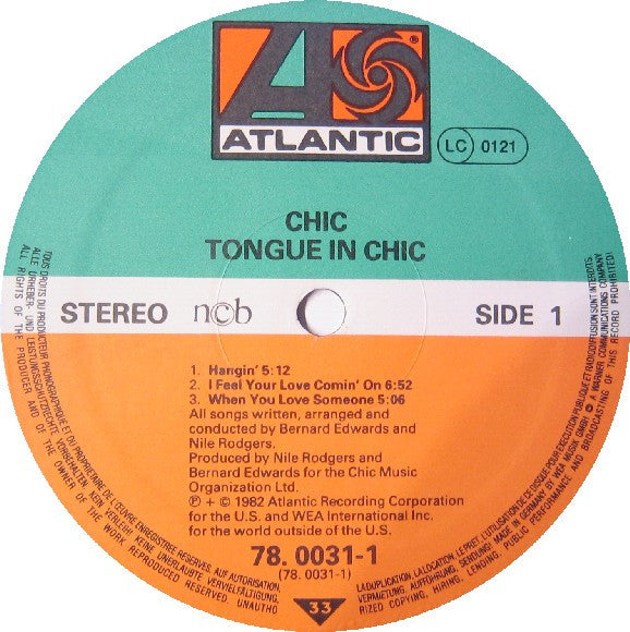 Chic : Tongue In Chic (LP, Album)
