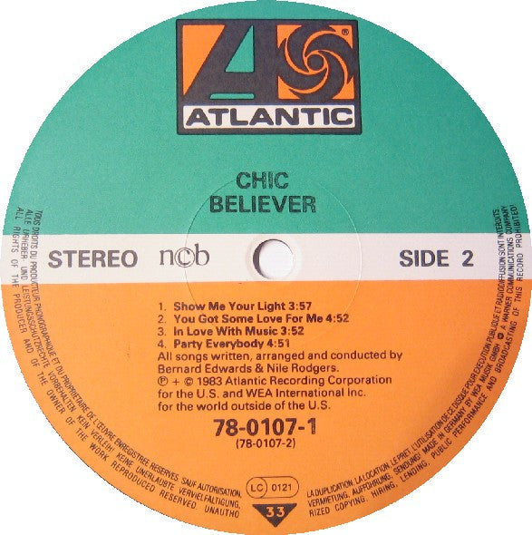 Chic ~ Believer (Vinyl) - Djungel & Jazz