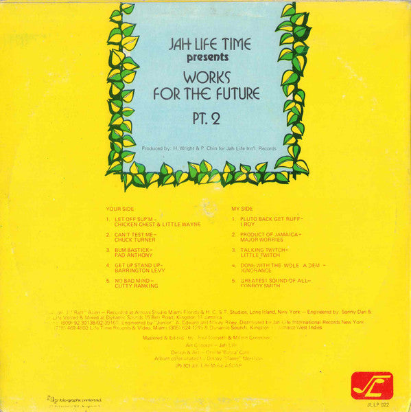 Various : Jah Life Time Presents Works For The Future Pt. 2 (LP, Comp)