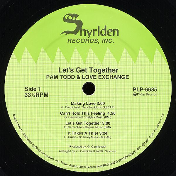 Pam Todd And Love Exchange : Let's Get Together (LP, Album, RE)