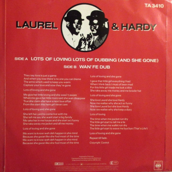 Laurel & Hardy (2) : Lots Of Loving Lots Of Dubbing (And She Gone) (12")