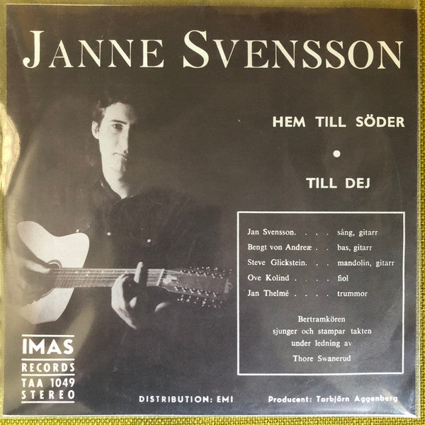 Jan Svensson ~ Hem Till Söder / Till Dej (Vinyl) - Djungel & Jazz
