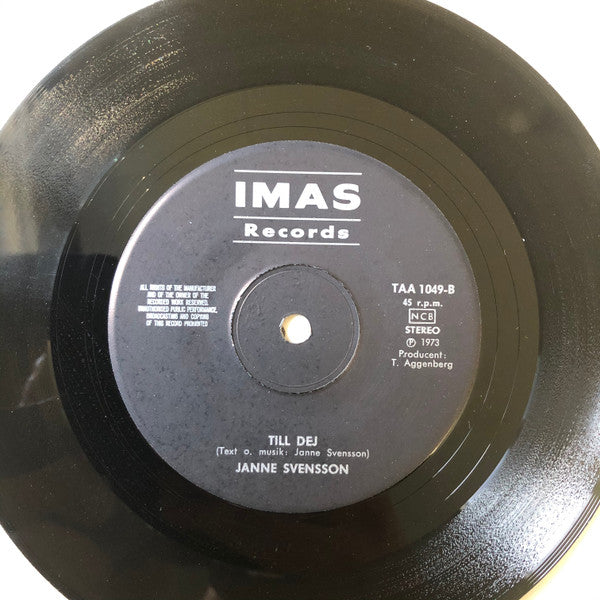 Jan Svensson ~ Hem Till Söder / Till Dej (Vinyl) - Djungel & Jazz