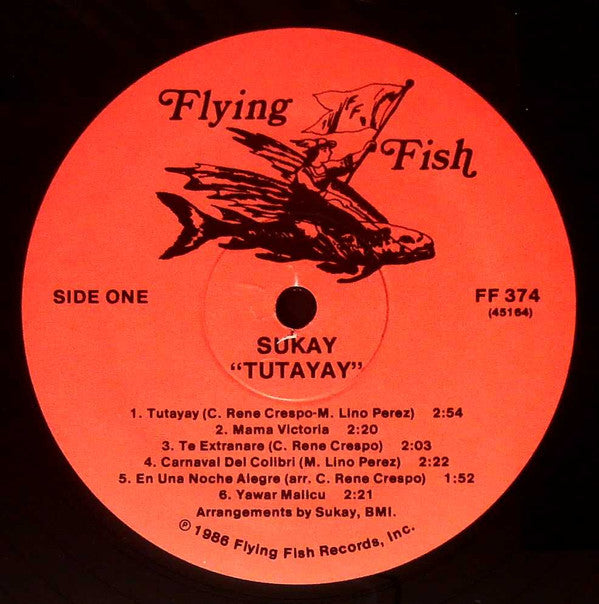 Sukay ~ Tutayay (Vinyl) - Djungel & Jazz