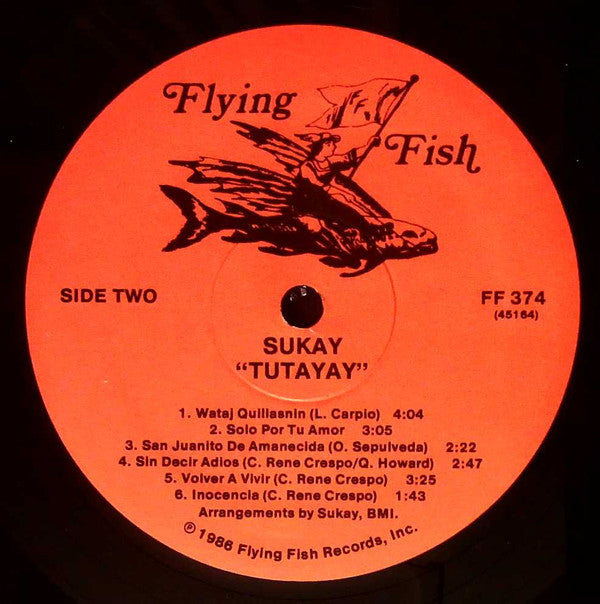 Sukay ~ Tutayay (Vinyl) - Djungel & Jazz