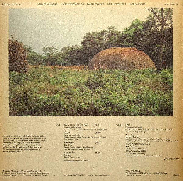 Egberto Gismonti ~ Sol Do Meio Dia (Vinyl) - Djungel & Jazz
