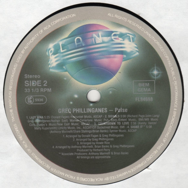 Greg Phillinganes ~ Pulse (Vinyl) - Djungel & Jazz