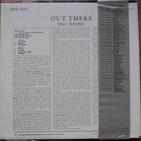 Eric Dolphy : Out There (LP, Album, RE)