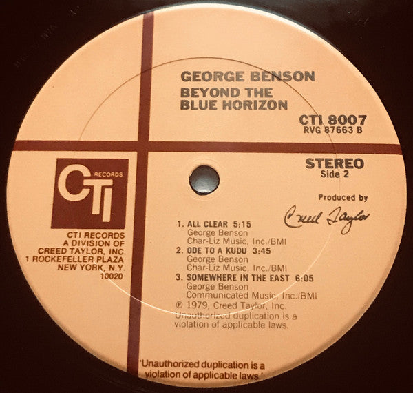 George Benson ~ Beyond The Blue Horizon (Vinyl) - Djungel & Jazz