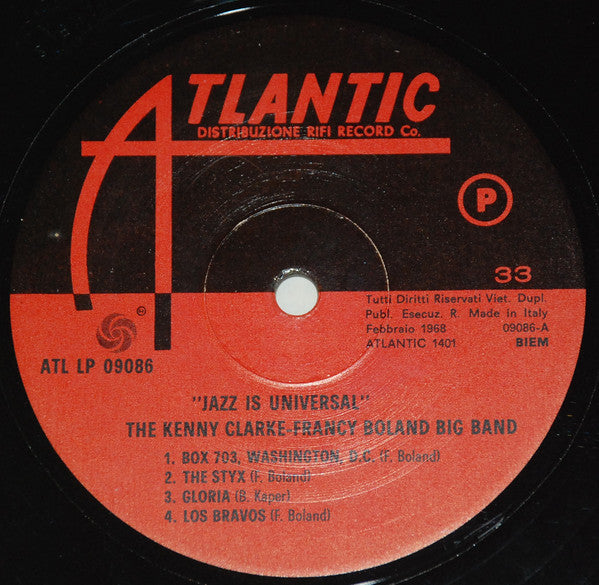 The Kenny Clarke Francy Boland Big Band ~ Jazz Is Universal (Vinyl) - Djungel & Jazz