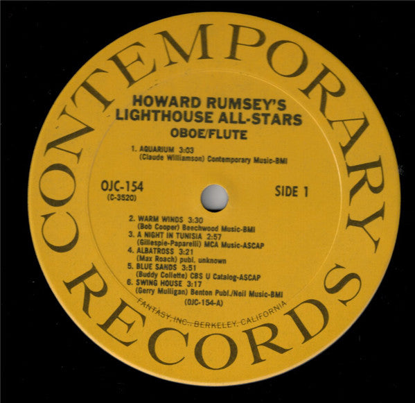 Howard Rumsey's Lighthouse All-Stars ~ Volume 4, Oboe/Flute (Vinyl) - Djungel & Jazz