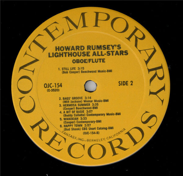 Howard Rumsey's Lighthouse All-Stars ~ Volume 4, Oboe/Flute (Vinyl) - Djungel & Jazz