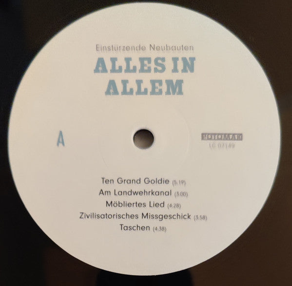 Einstürzende Neubauten ~ Alles In Allem (Vinyl) - Djungel & Jazz