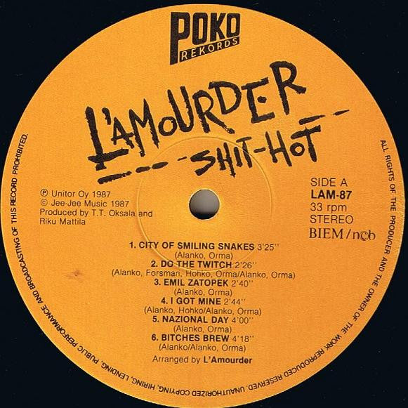 L'Amourder ~ Shit-Hot (Vinyl) - Djungel & Jazz