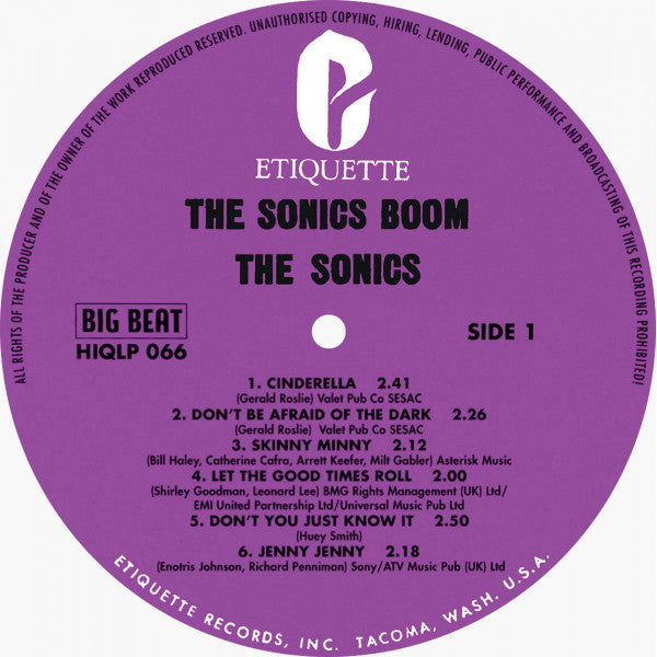 The Sonics ~ Boom (Vinyl) - Djungel & Jazz
