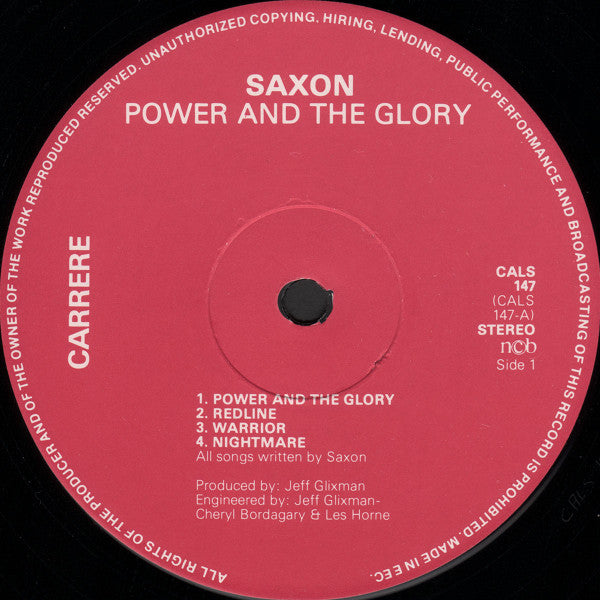 Saxon ~ Power & The Glory (Vinyl) - Djungel & Jazz