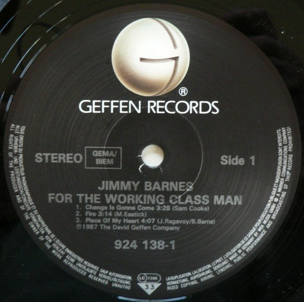 Jimmy Barnes : For The Working Class Man (12", EP)