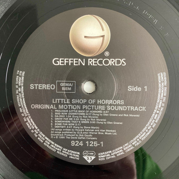 Alan Menken & Howard Ashman ~ Little Shop Of Horrors - Original Motion Picture Soundtrack (Vinyl) - Djungel & Jazz