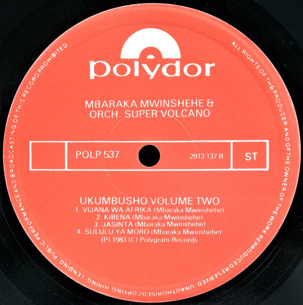 Mbaraka Mwinshehe & Orchestre Super Volcano ~ Ukumbusho Volume Two (Vinyl) - Djungel & Jazz