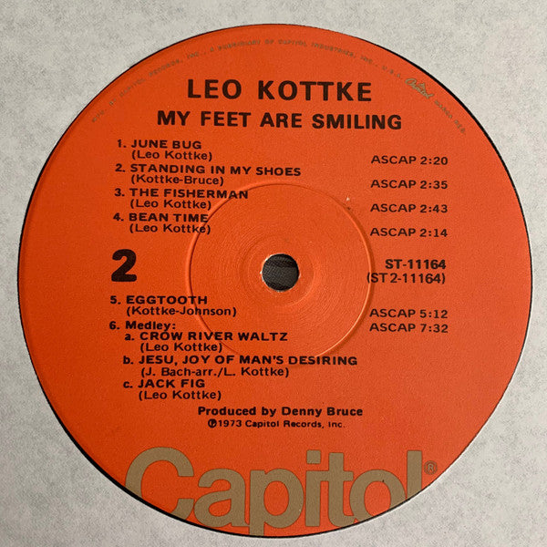 Leo Kottke ~ My Feet Are Smiling (Vinyl) - Djungel & Jazz