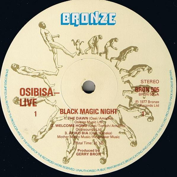 Osibisa ~ Black Magic Night (Vinyl) - Djungel & Jazz