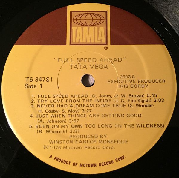 Tata Vega ~ Full Speed Ahead (Vinyl) - Djungel & Jazz