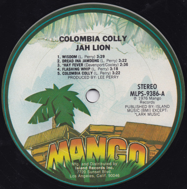 Jah Lion : Colombia Colly (LP)