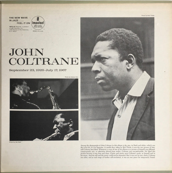 John Coltrane ~ Expression (Vinyl) - Djungel & Jazz