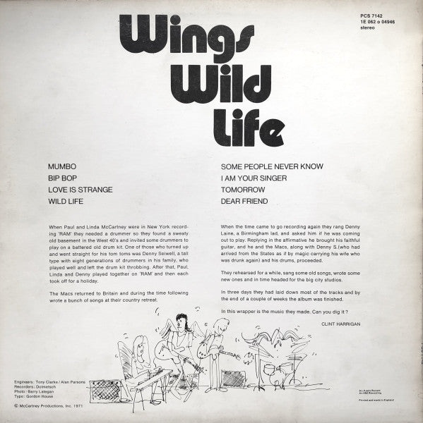 Wings (2) : Wild Life (LP, Album)