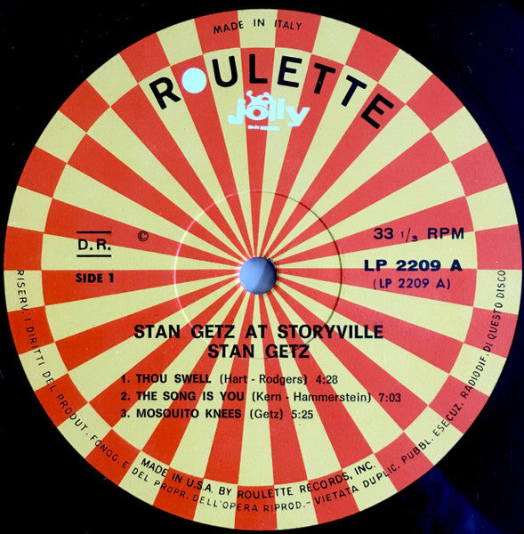 Stan Getz ~ At Storyville (Vinyl) - Djungel & Jazz