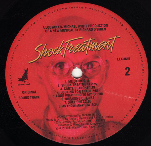 Richard O'Brien, Richard Hartley ~ Shock Treatment Original Sound Track (Vinyl) - Djungel & Jazz