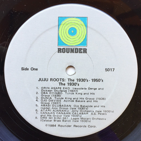 Various ~ JuJu Roots 1930s - 1950s (Vinyl) - Djungel & Jazz