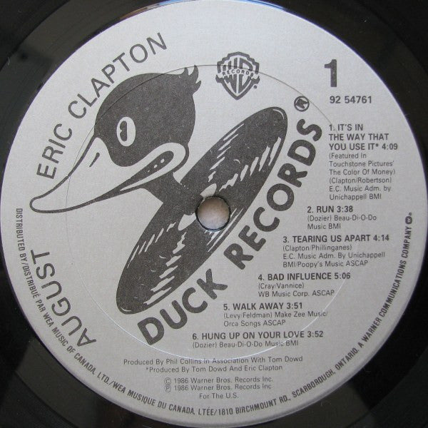 Eric Clapton ~ August (Vinyl) - Djungel & Jazz