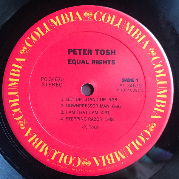 Peter Tosh ~ Equal Rights (Vinyl) - Djungel & Jazz