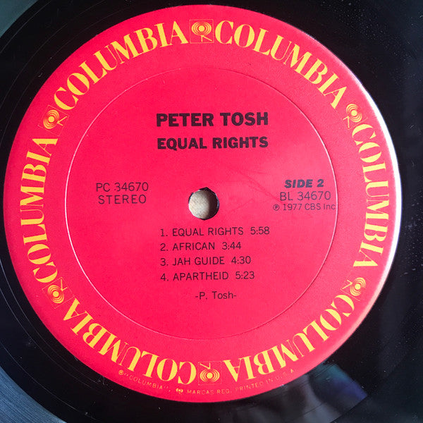 Peter Tosh ~ Equal Rights (Vinyl) - Djungel & Jazz