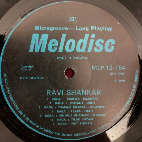 Ravi Shankar ~ The Exciting Music Of Ravi Shankar (Vinyl) - Djungel & Jazz