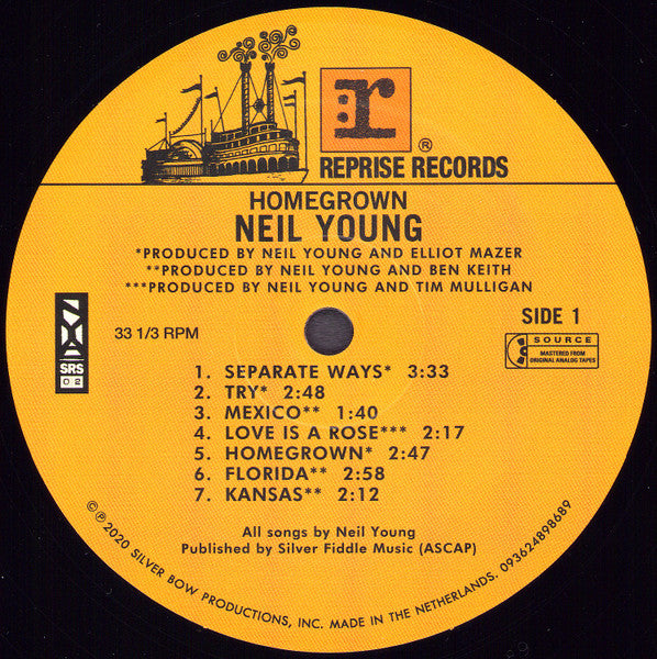 Neil Young ~ Homegrown (Vinyl) - Djungel & Jazz