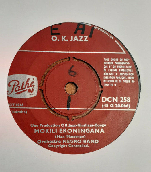 Orchestre Negro-Band ~ Mokili Ekoningana / Monique M.T. (Vinyl) - Djungel & Jazz