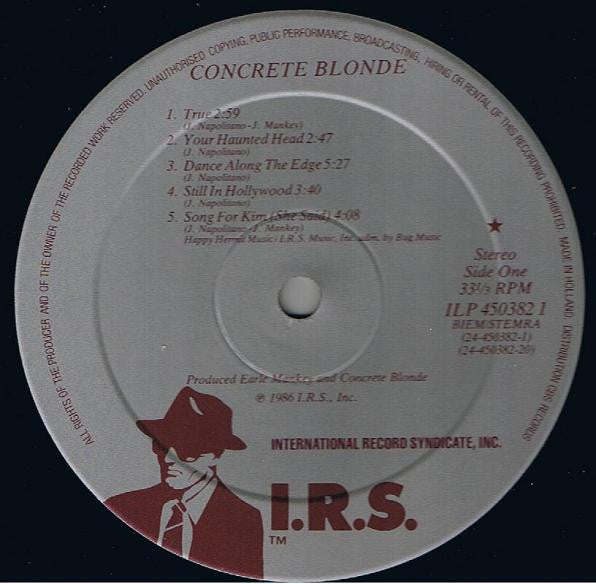 Concrete Blonde ~ Concrete Blonde (Vinyl) - Djungel & Jazz