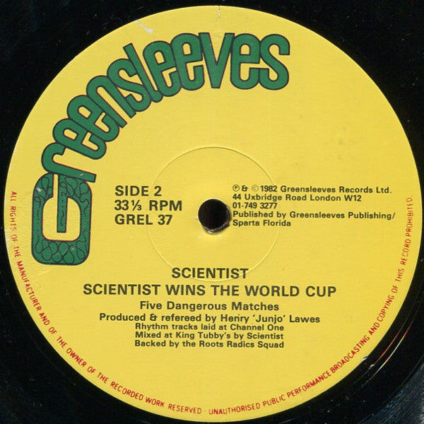 Scientist : Scientist Wins The World Cup (LP, Album)