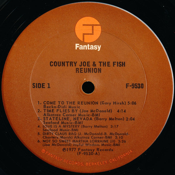 Country Joe And The Fish ~ Reunion (Vinyl) - Djungel & Jazz