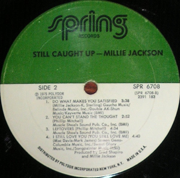 Millie Jackson ~ Still Caught Up (Vinyl) - Djungel & Jazz