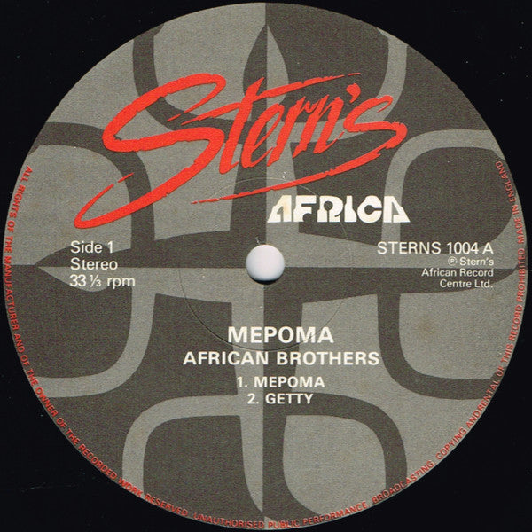 African Brothers : Me Poma (LP, Album)
