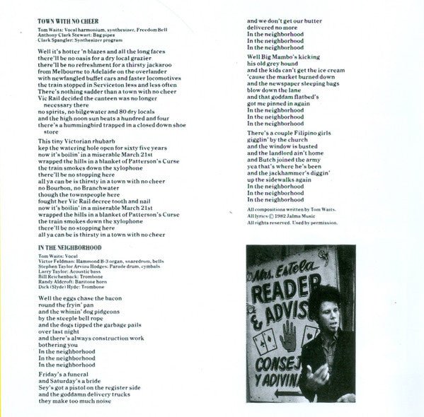 Tom Waits ~ Swordfishtrombones (Vinyl) - Djungel & Jazz