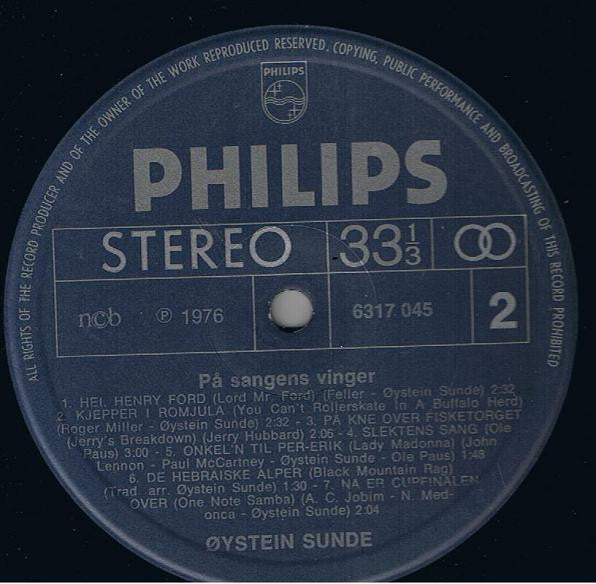 Øystein Sunde ~ På Sangens Vinger (Vinyl) - Djungel & Jazz