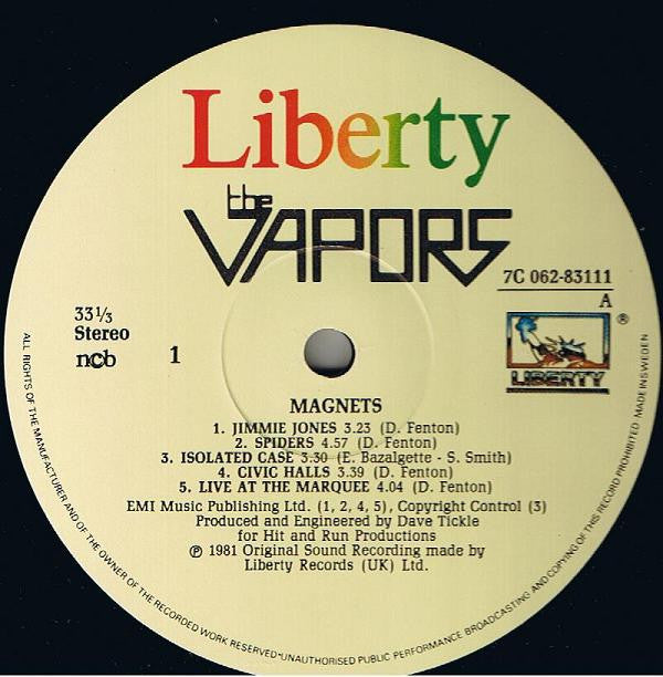 The Vapors ~ Magnets (Vinyl) - Djungel & Jazz