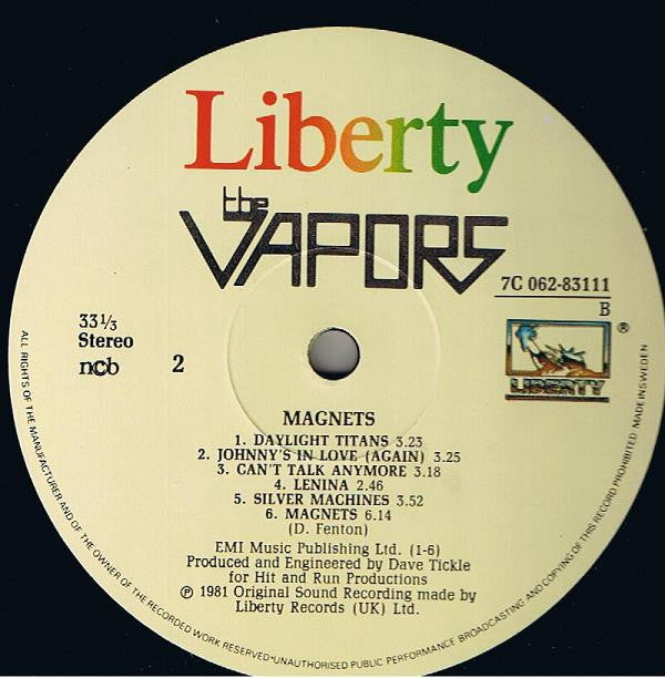 The Vapors ~ Magnets (Vinyl) - Djungel & Jazz