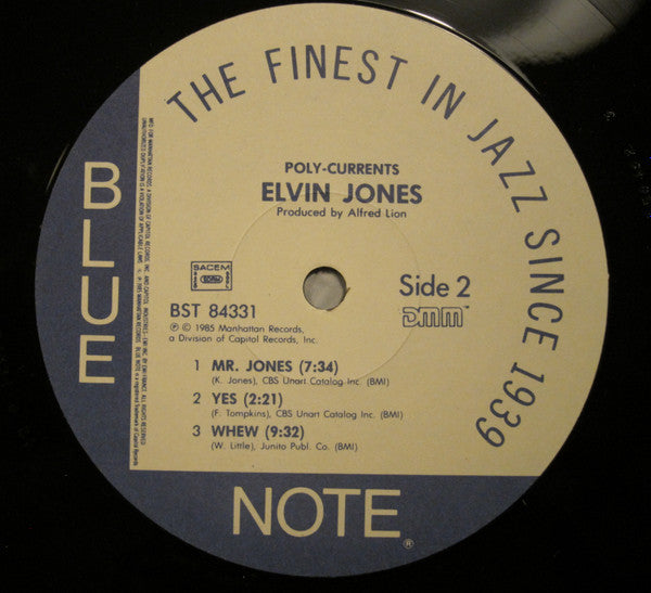 Elvin Jones ~ Poly-Currents (Vinyl) - Djungel & Jazz
